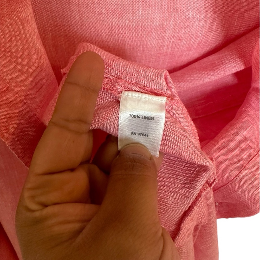 J. Jill Linen Button Up Blouse - Picture 2 of 7